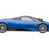 Pagani Huayra Metallic Blue with Black Top and Silver Wheels 1/12 Model Car by Autoart