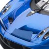 Pagani Huayra Metallic Blue with Black Top and Silver Wheels 1/12 Model Car by Autoart