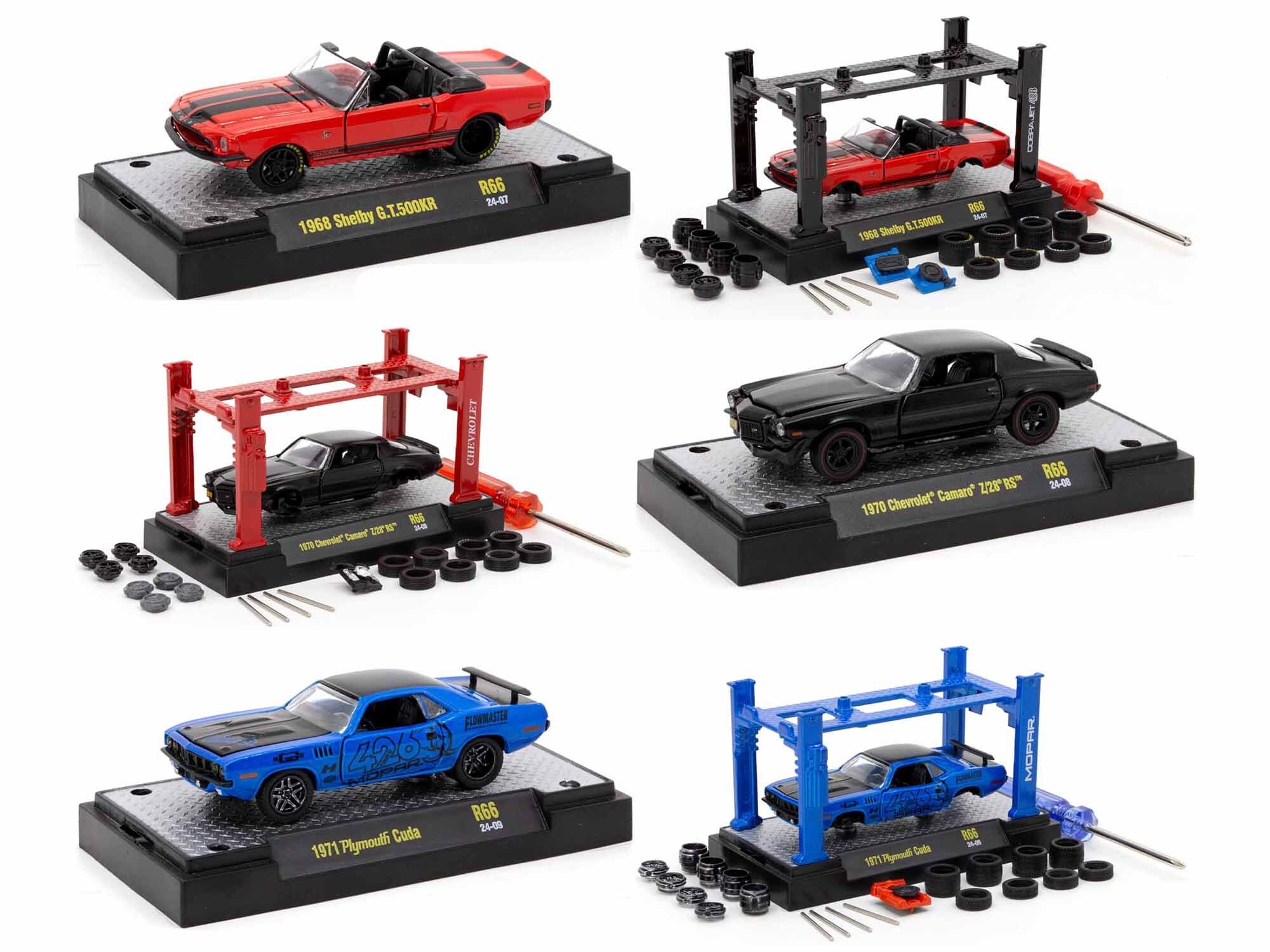 Model Kit 3 piece Car Set Release 59 Limited Edition to 8000 pieces Worldwide 1/64 Diecast Model Cars by M2 Machines
