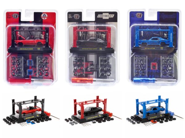 37000-66_73599614.jpg Model Kit 3 piece Car Set Release 66 Limited Edition to 10000 pieces Worldwide 1/64 Diecast Model Cars by M2 Machines