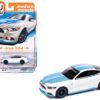 2016 Ford Mustang GT King Premier Edition "Petty's Garage" Oxford White with Petty Blue Stripes "Modern Muscle" Series 1/64 Diecast Model Car by Auto World