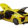 Lexus LFA Pearl Yellow with Red and Black Interior 1/18 Model Car by Autoart