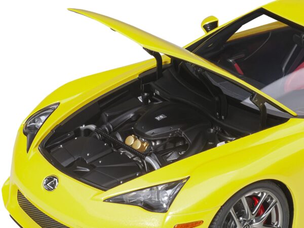 78854_55548858.jpg Lexus LFA Pearl Yellow with Red and Black Interior 1/18 Model Car by Autoart