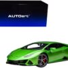 Lamborghini Huracan EVO Verde Selvans Green Metallic 1/18 Model Car by Autoart