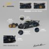 Pagani Zonda Revolucion "Official Car" Dark Blue and Carbon with Extra Wheels 1/64 Diecast Model Car by CM Model
