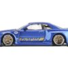 Nissan Skyline GT-R (R34) "SHINJUKU V2 Aero" RHD (Right Hand Drive) Blue Metallic (Designed by Jun Imai) "Kaido House" Special 1/64 Diecast Model Car by Mini GT