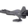 Model Kit Lockheed Martin F-22 Raptor Stealth Aircraft "United States Air Force" (Moderate Difficulty) Steel Model by Metal Earth