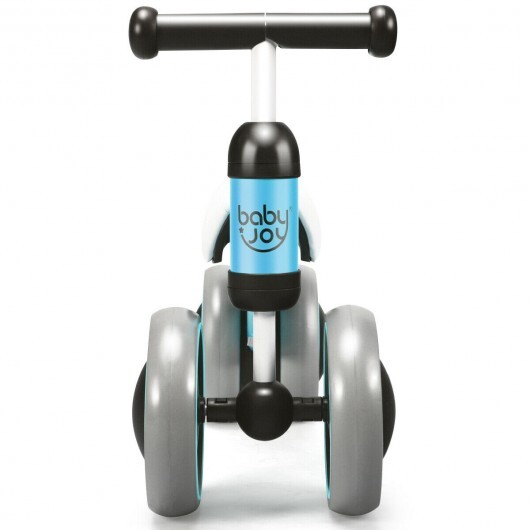 Baby Balance Bike for 2 Years Old Boys Girls No Pedal 4 Wheels-Blue - Color: Blue